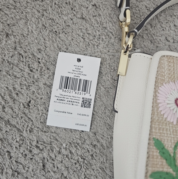 Authentic BNWT Kate Spade Floral Embroidered Bag - Picture 2 of 14